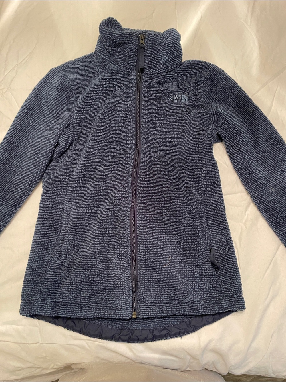 The North Face Kids Navy Blue Plush Full-Zip Jacket